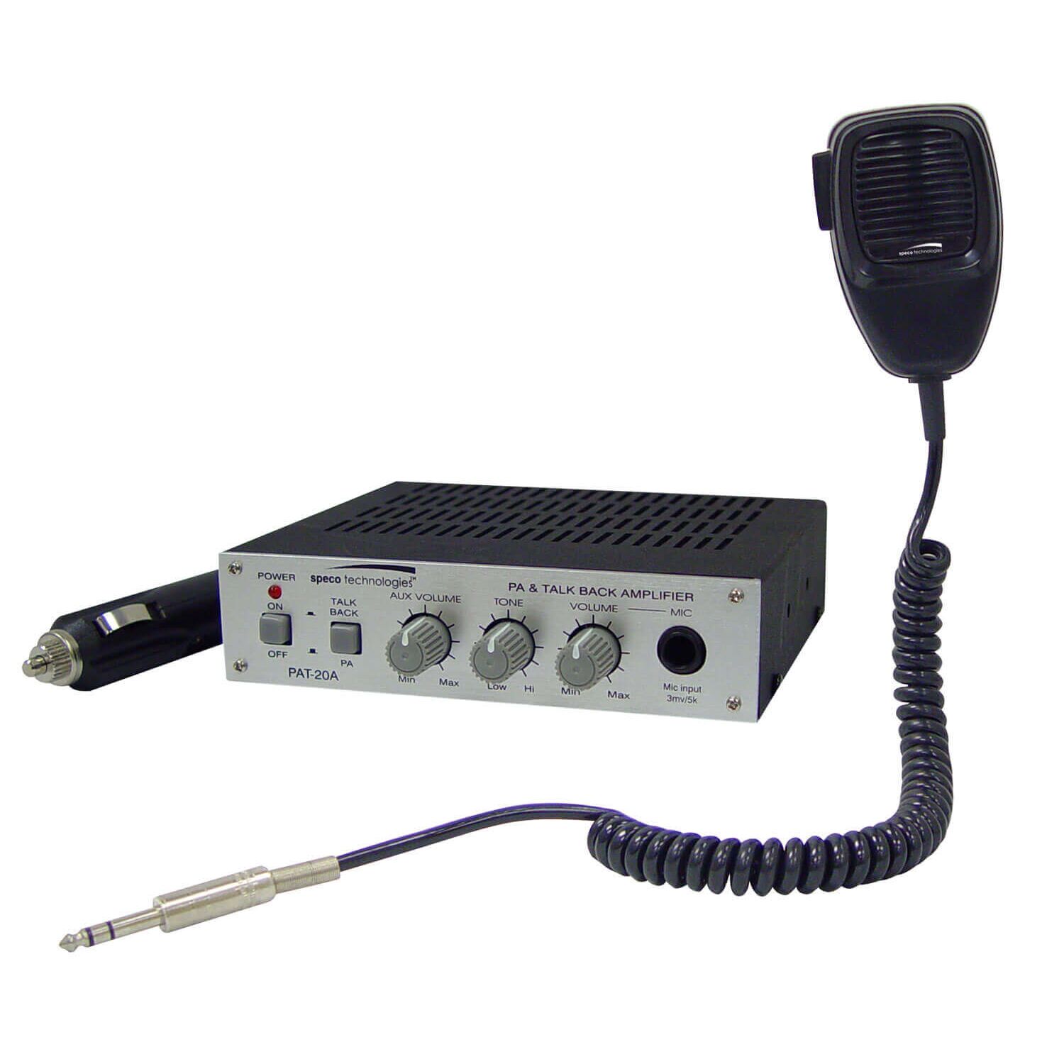 Audio Accessories Talk Back Amps 20w Mobile Pa Amplifier W Talkback Feature