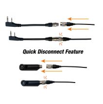 SPM-1202CQD - DEFENDER series QD® QUICK-DISCONNECT Lapel Microphone