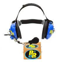RRH084 Racing Radios Dual Muff Headset (Blue)