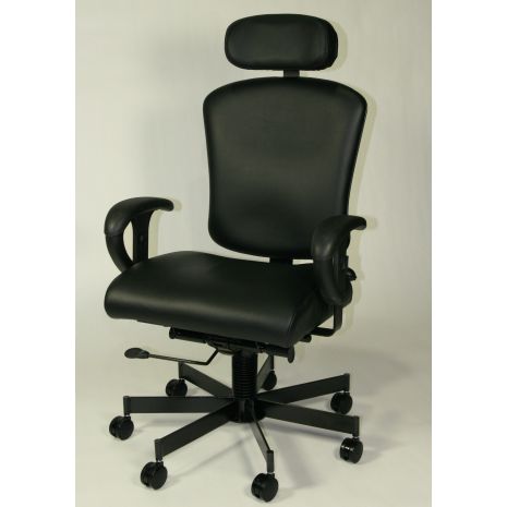 3150HR-EXEC - 24/7 Intensive Use Adjustable High Back Leather Chair