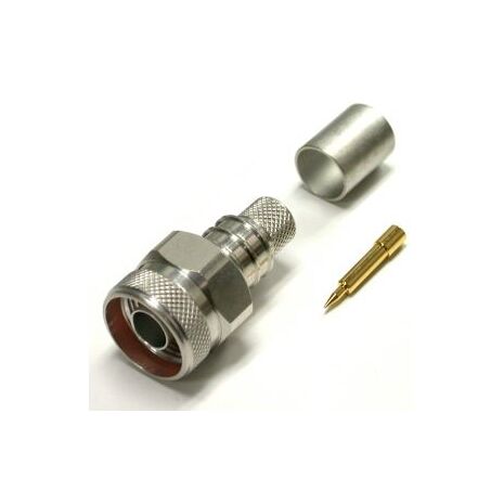 N MALE CRIMP, HEX / KNURL SHELL, CBL GRP I: WB-G-T