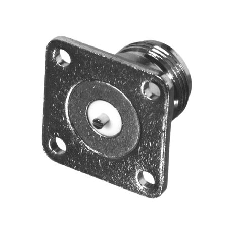 N, FEM 4-HOLE PANEL MNT.W/ SLOTTED TERMINAL, WB-G-T