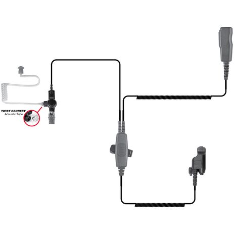 SPM-2022s - 2-WIRE SURVEILLANCE STYLE Lapel Microphone