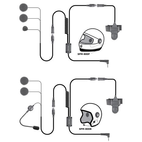 SPM-842B - HIGHWAY Series. In-Helmet Motorcycle Mic and Speaker Kit