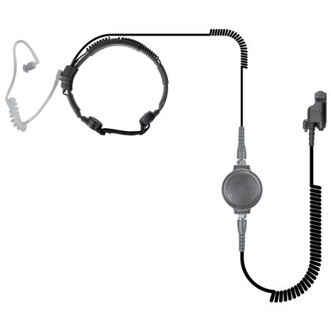 SPM-1500-T8 - GLADIATOR DUAL ELEMENT HARD COLLAR THROAT MIC KIT