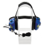 RRH-1160 Racing Radios Dual Muff - Dual Audio (2 radios) Headset (Blue)